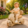 Arnahaishe 12V Electric Car Ride On Scooter Toy with Parents Control, Bluetooth and LED Light, Gift For Aged 1-3