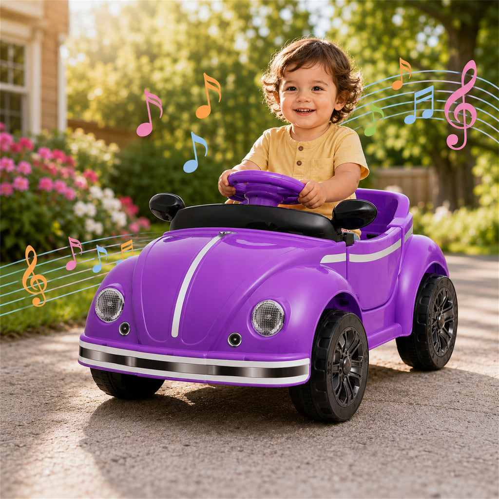 Arnahaishe 12V Kids Ride On Car Toy with Parental Remote Control, USB and Bluetooth, Gift for Kids Aged 2-4