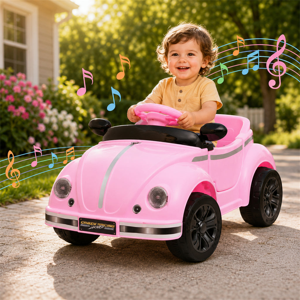Arnahaishe 12V Kids Ride On Car Toy with Parental Remote Control, USB and Bluetooth, Gift for Kids Aged 2-4