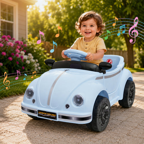 Arnahaishe 12V Kids Ride On Car Toy with Parental Remote Control, USB and Bluetooth, Gift for Kids Aged 2-4
