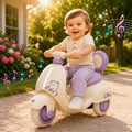 Arnahaishe 12V Electric Car Ride On Scooter Toy with Parents Control, Bluetooth and LED Light, Gift For Aged 1-3