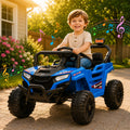 Arnahaishe 12V Electric Ride On Car Toy with Parents Control, Bluetooth and MP3, Gift For Aged 1-3