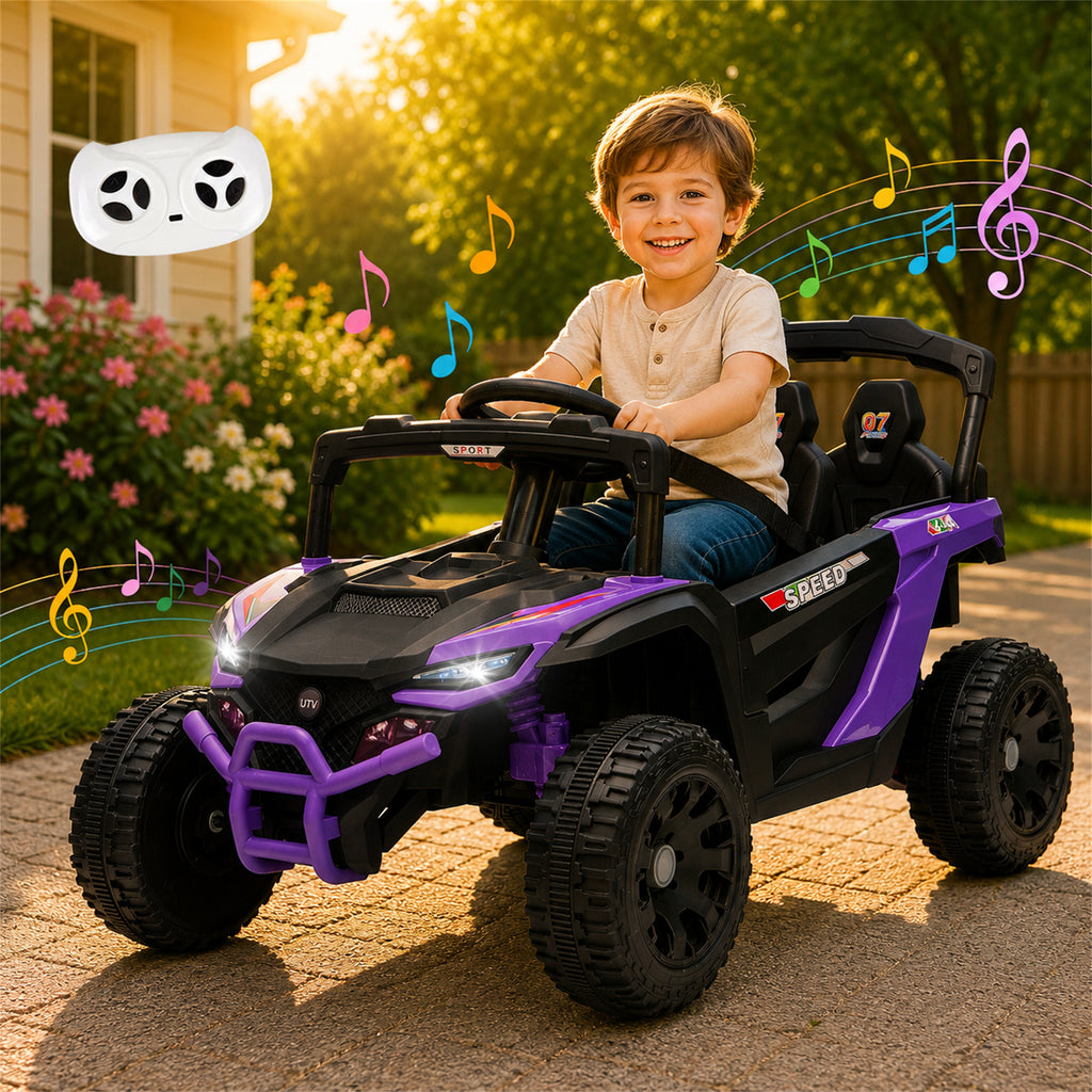Arnahaishe 24V Electric Ride On Car Toy with Parents Control, Bluetooth and MP3, Gift For Aged 3-5