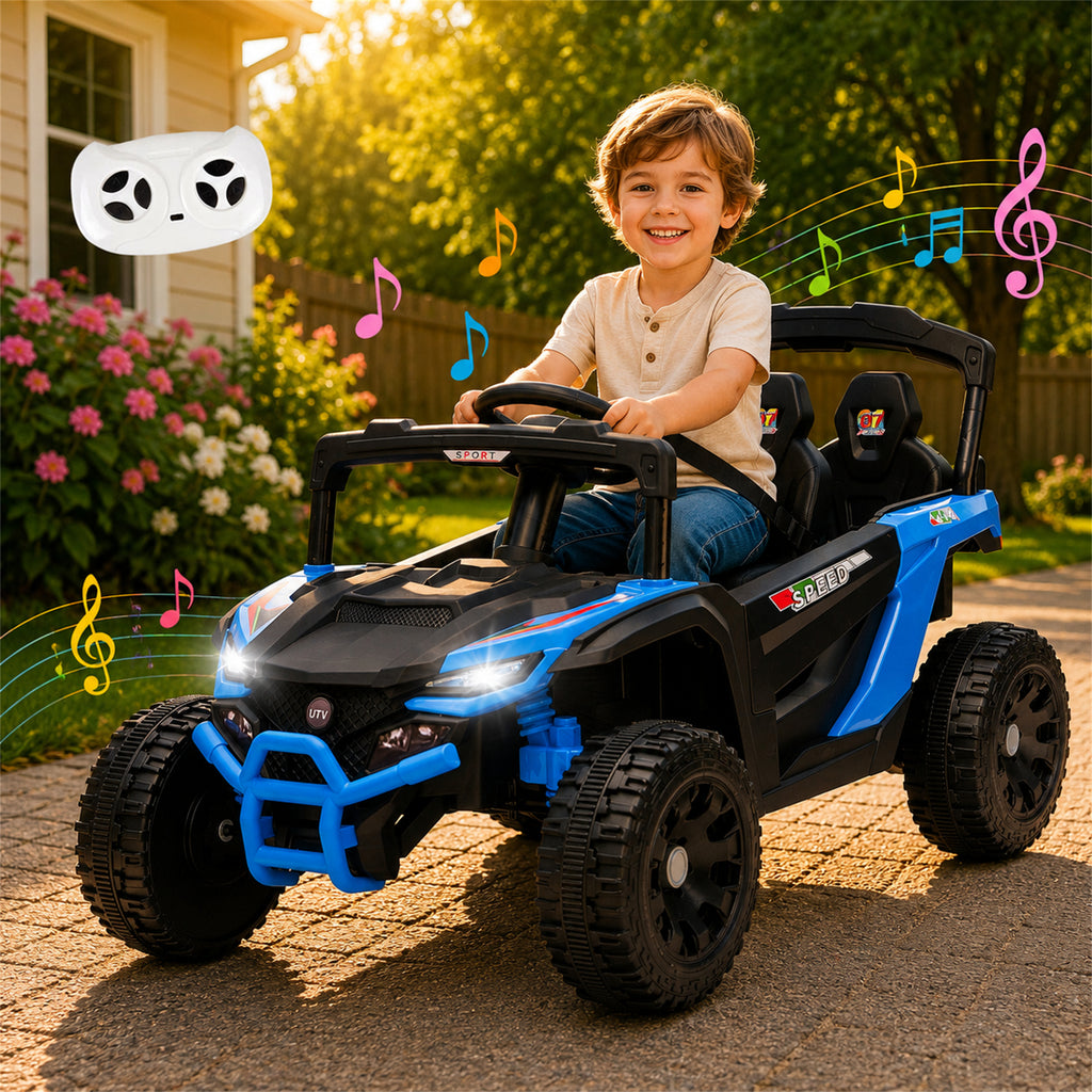 Arnahaishe 24V Electric Ride On Car Toy with Parents Control, Bluetooth and MP3, Gift For Aged 3-5