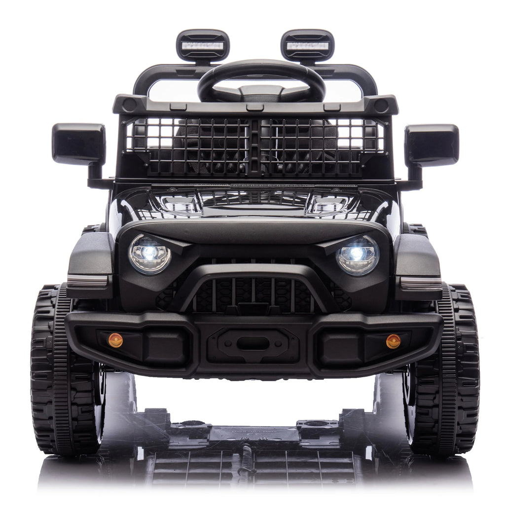 Arnahaishe 24V Electric Jeep Kids Ride On Car w/Parents Remote Control, 4-Wheel Suspension, 2WD, Power Display, Bluetooth MP3, LED Headlights for Ages 2-5